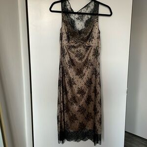 Beautiful silk and black lace vintage Elie Tahari